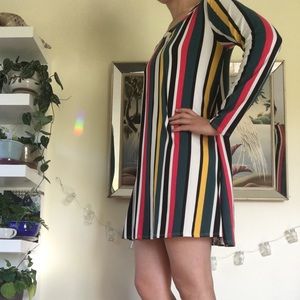 SOFT long sleeve striped dress